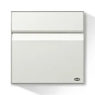 Briefkasten weiß, RENZ Erwin, Weiß, 375 x 375 x 117 mm, Wandmontage, verzinkter Stahl