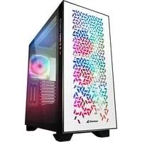 ELITE SHARK CA300H , Big-Tower-Gehäuse weiß, 2x gehärtetes Glas