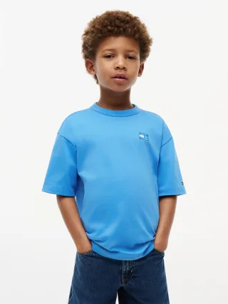 TONAL FLAG GRAPHIC T-SHIRT SS Copenhagen Blue - Gr. - 14