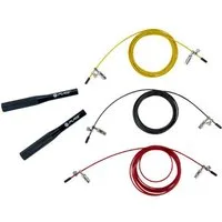 Pure 2 Improve Trainingshilfe Springseil Speed Rope - schwarz,rot,gelb - 3er Set
