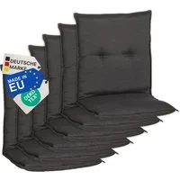 NYVI Sitzauflage Niedriglehner Auflagen 6er Set Barcelona Gartenstuhlauflagen 100x50cm, (6 St), Niederlehner Stuhlauflage Sitzauflage mit Halteband