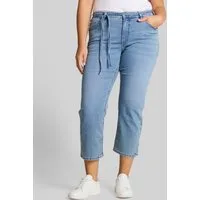 TOM TAILOR PLUS Slim-fit-Jeans Jeanshosen Plus Size - TTPLUS SLIM Jeans mit Bindegürtel