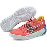 PUMA Hallen-Indoorschuhe Fusion Nitro rot/bunt Herren Badmintonschuh