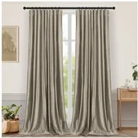 Sunicol Gardine Blickdicht Thermo Verdunklungsvorhänge mit Kräuselband, 2er Set, Thermische Isolierung Velvet Curtain Wohnzimmer Schlafzimmer