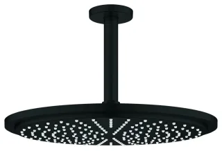 GROHE Kopfbrauseset Rainshower Cosmopolitan 310, 26067 Deckenauslass 142mm 8l matt black, 260672430 260672430