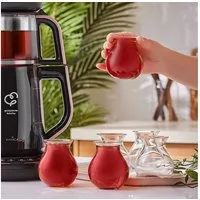 Karaca Teeservice Karaca Tatlıcan 6-teiliges Teeglas Set von Refika 6 Teegläser