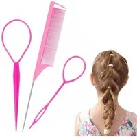 LuxusKollektion Haarstyling-Set 3 Stück Frisurenhilfe Haar Tail Twister Set - DIY Haarflechtwerkzeuge