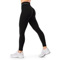 Smilodox Leggings Azura, Push Up Booy Fitnessleggings mit Schriftzug Sport & Alltag Scrunch Butt Squat-Sicher High Waist Seamless Yoga Gymhose Blickdicht