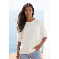 Vivance Kurzarmshirt mit sommerlichem Lochstrickmuster aus luftigem Viskose-Strick