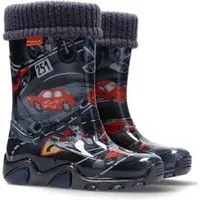 GOLDKIDS Demar LUX Gummistiefel (Regenstiefel, Kinderstiefel gefüttert) mit Innensocken Mädchen Jungen