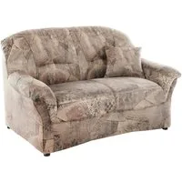 DOMO collection 2-Sitzer Bahia zeitlos & elegantes Sofa, bequem, Microfaser, natur