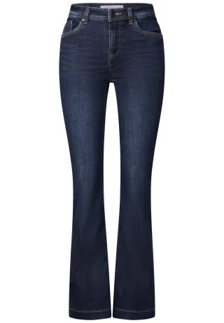Street One - Bootcut Jeans dark indigo washed - Gr. - 30