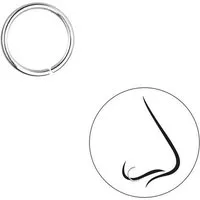 Monkimau Nasenpiercing 8mm Nasenring Nasenstecker 925 Silber