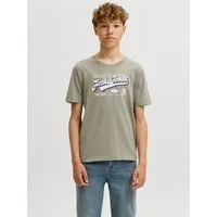 Jack & Jones Junior Rundhalsshirt JJELOGO TEE SS O-NECK 2 COL AW26 SN JNR Baumwolle, regular fit