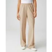 OPUS Stoffhose MELANE BLOOM Wide Leg Pants mit Komfortbund Elastischer Gummibund, Eingrifftaschen und fließender Fall