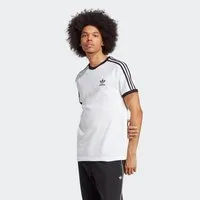 adidas Originals T-Shirt 3-STRIPES TEE schmale Passform, Kurzarm, mit kontrastierendem Saum, aus Baumwolle