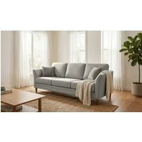 OTTO home 3-Sitzer Arellano, Breite 217 cm, klassisches Design, 2 Zierkissen inklusive, Webstoff fein