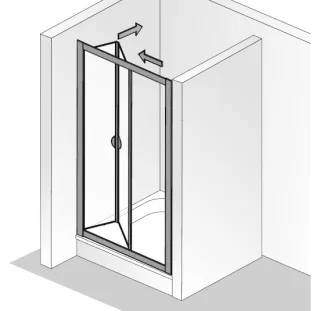 HSK Favorit Falttür, 2-teilig 110xxx