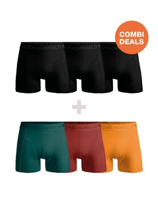 Muchachomalo Herren Boxershorts – 3+3 Stück – Herren Unterhosen