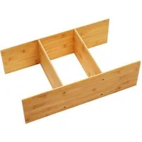 SO-TECH® Schubladeneinsatz Auszugseinsatz Ordnungssystem für Apothekerschränke ORGA-BOX, Multifunktionseinsatz 473 x 273 x 145 mm, Bambus geölt
