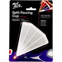 Mont Marte Malbecher PREMIUM Pouring Becher mit 4 Kammern für kreative Farbkreationen, ideal für Acryl, Harz und Flüssigkunst, leicht zu reinigen & langlebig