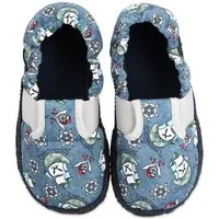 Beck Baumwollslipper Seeräuber Hüttenschuhe (mit rutschfester Laufsohle, Qualität aus Österreich)