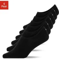 SNOCKS Füßlinge Invisible Socks Sneaker Socken Damen & Herren (6-Paar) aus Bio-Baumwolle, mit Anti-Rutsch-Pad und unsichtbar in den Schuhen