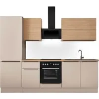 KOCHSTATION Küchenzeile Cocco B/H/T 270x211x60 cm, Breite 270 cm, wahlweise mit E-Geräten und Induktion