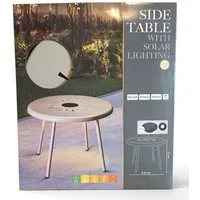 Spectrum Beistelltisch Outdoor Solar-Tisch Dm 50 cm Beistelltisch mit Solarbeleuchtung