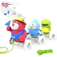 seveclotree Nachziehspielzeug Baby Musik- & Motorikspielzeug ab 1 Jahr mit Bewegung und Licht, (Motorik- und Lernspielzeug für Kleinkinder zur Förderung der frühkindlichen Entwicklung), Interaktives Musikspielzeug mit Bewegung, Licht & Sound
