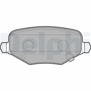 Delphi Bremsbel?ge hinten Chrysler Grand Dodge Journey VW Routan