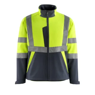 MASCOT Kiama Softshell Jacke SAFE LIGHT Hi-vis Gelb / Schwarzblau 4XL - 15902-253-17010-4XL