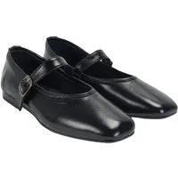 Desa Damen-Ballerinas – Obermaterial aus Lackleder, Lederfutter, Schnallen Ballettschuh