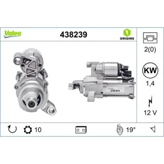 Valeo Starter 1,4 kW Audi A3 A4 A5 A6 A7 A8 Q5 Q7 Tt 438239