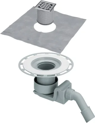 Viega Ablaufgarnitur 4927 in DN40xDN50 Kunststoff grau 557058