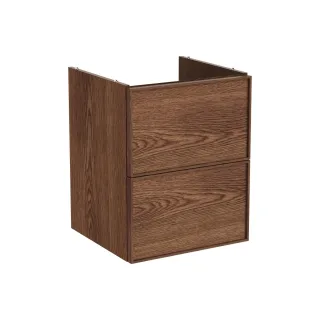 VitrA New Metropole Edge Waschtischunterschrank mit 2 Vollauszügen 48 x 46 x 60 cm (BxTxH),67364 67364