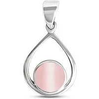 ALEXANDER YORK Kettenanhänger MUSCHELPERLMUTT rosa, 925 Sterling Silber