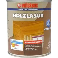 Wilckens Farben Wetterschutzfarbe Holzlasur Palisander Innen und Außen seidengläzend 750ml