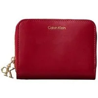 Calvin Klein Geldbörse CK PULLER MEDIUM FLAP ZIP AROUND, Damen Geldbörse, Portemonnaie mit CK-Schmuck-Logo