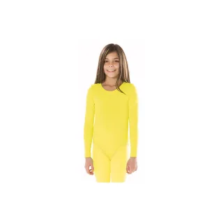 Kinder-Langarmbody, hellgelb