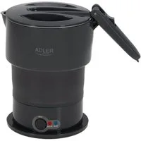 Adler Reise-Wasserkocher Adler AD 1377 Reise-Wasserkocher 0,6 l Silikon grau