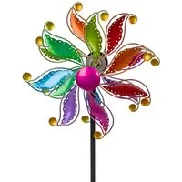 formano Deko-Windrad Sommerzeit, mit Kugellager, Mehrfarbig, Blume, H: 110cm