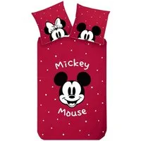 Disney Wendebettwäsche Mickey Mouse Disney 135x200cm, Renforcé, 2 teilig, Minnie Mouse, Wendebettwäsche mit Reißverschluss