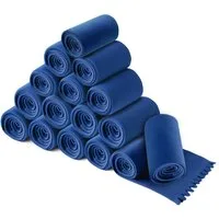 Wohndecke 16er Set Fleecedecke WAVE ca. 120x160, wometo, OEKO-TEX®, Fleecedecke mit Wellenrand & Anti-Pilling