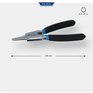 Brilliant Tools Seegeringzange für Außensicherungsringe, gerade, 125 mm - BT067005