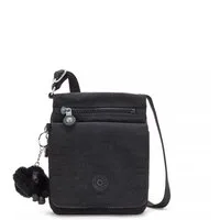 KIPLING Umhängetasche NEW ELDORADO, kleine Umhängetasche, Black Noir (schwarz), kompakte Crossbody Tasche