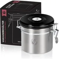 Coffee Fox Kaffeedose Coffee Fox Kaffeedose – Vakuum Edelstahl Vorratsdose für Kaffee & Tee, Edelstahl, (Vakuumdose), Vorratsbehälter Luftdicht