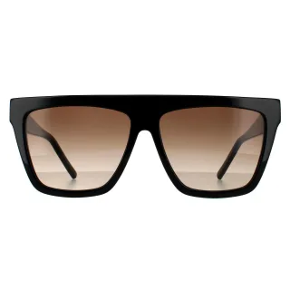 Hugo Boss Square Womens Glänzend Schwarz Braun Farbverlauf 90041091