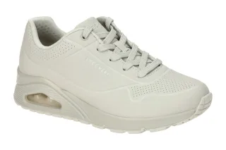 Skechers 73690 OFWT Damen sportliche Schn?r-Halbschuhe Grau-Offwhite mit Air ...