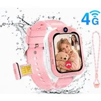 blackview 2026 Kinderuhr Z40Pro mit 3-fach Ortung, Videoanruf, IP68, SOS, 850mAh Smartwatch, 1,85", GPS+LBS+WiFi, 4G-LTE, IP68, Knips-Freunde, mit Taschenlampe